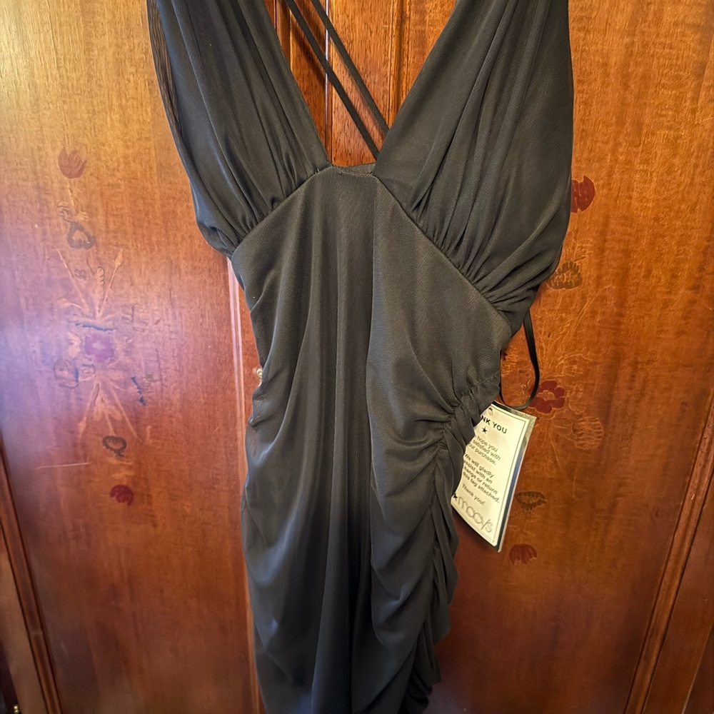 B Darlin Black Backless Dress